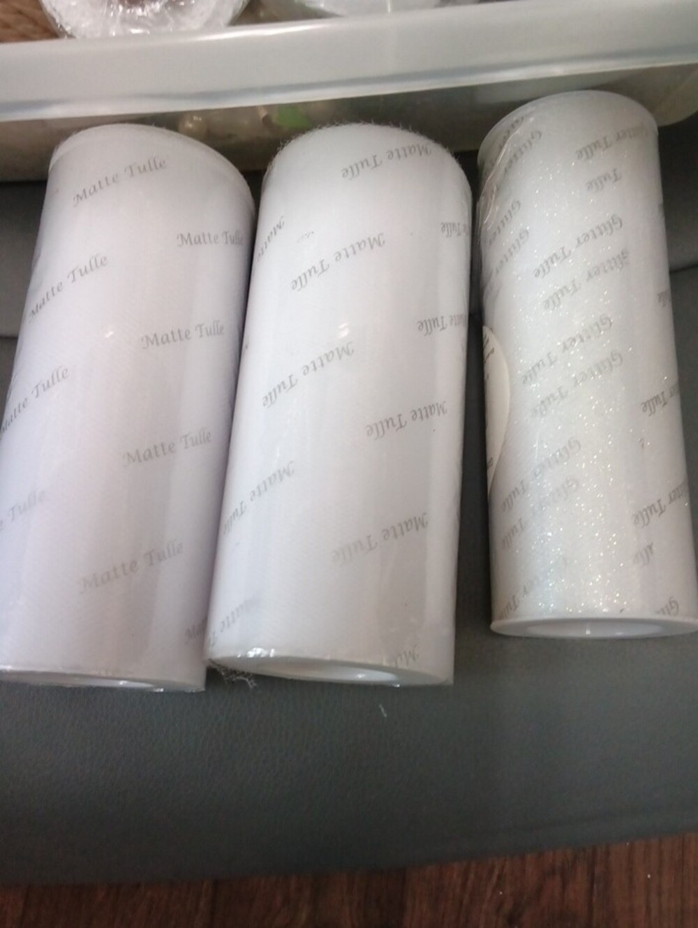This Is A BundleClear Plastic Storage Bin for Home Organization - White Contents - Picture 2 of 4